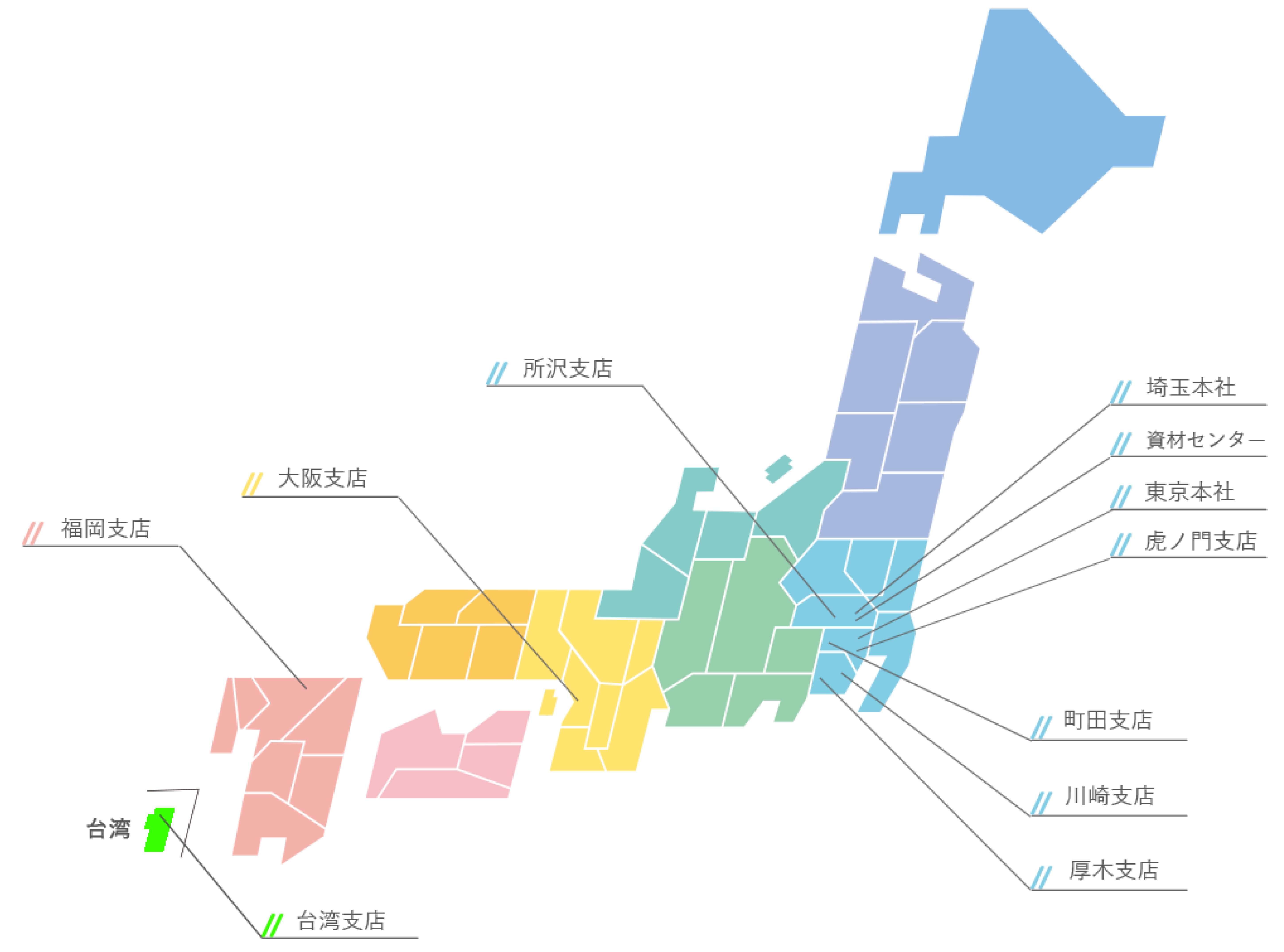 事業拠点マップ